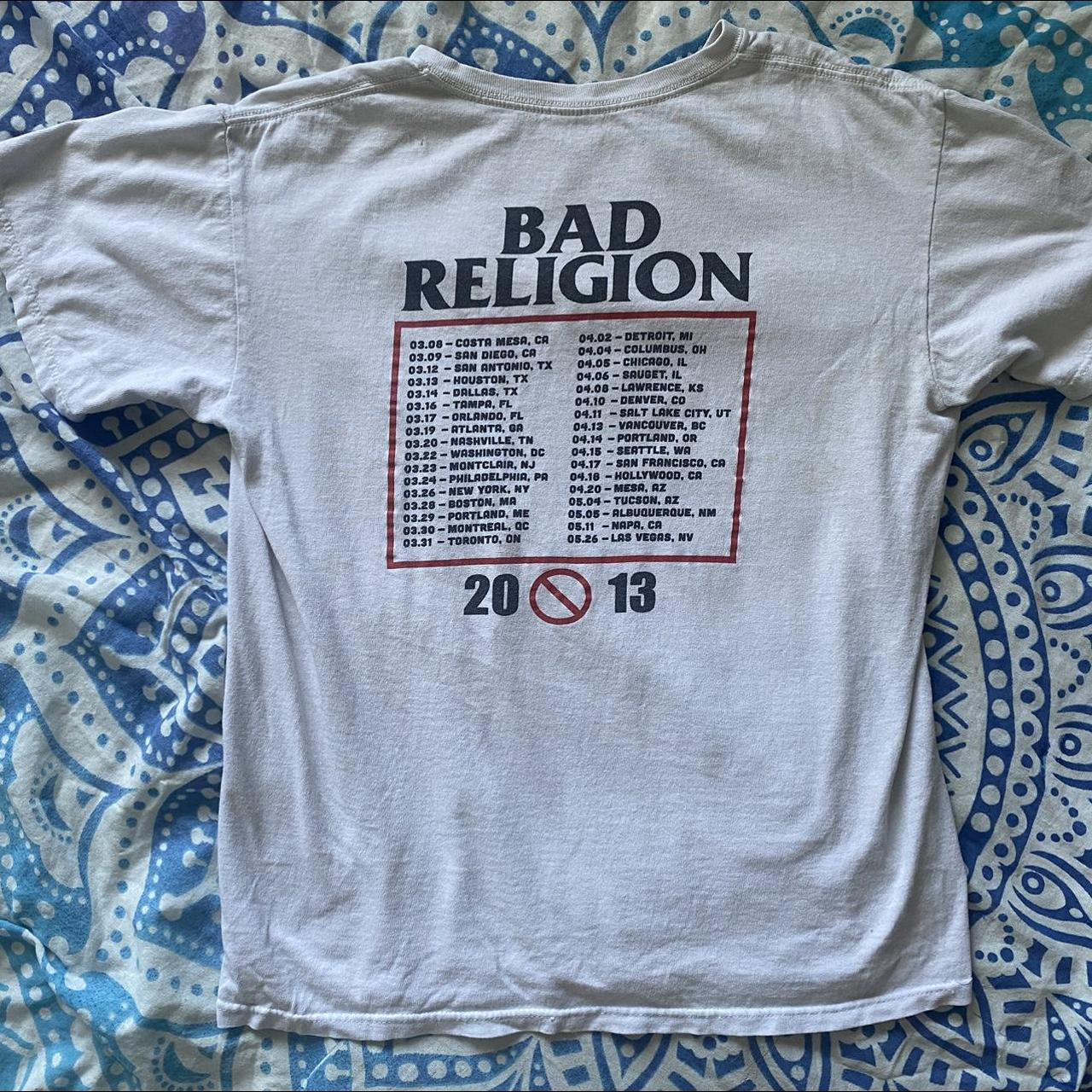RARE Bad Religion tour shirt from 2013 punk... Depop