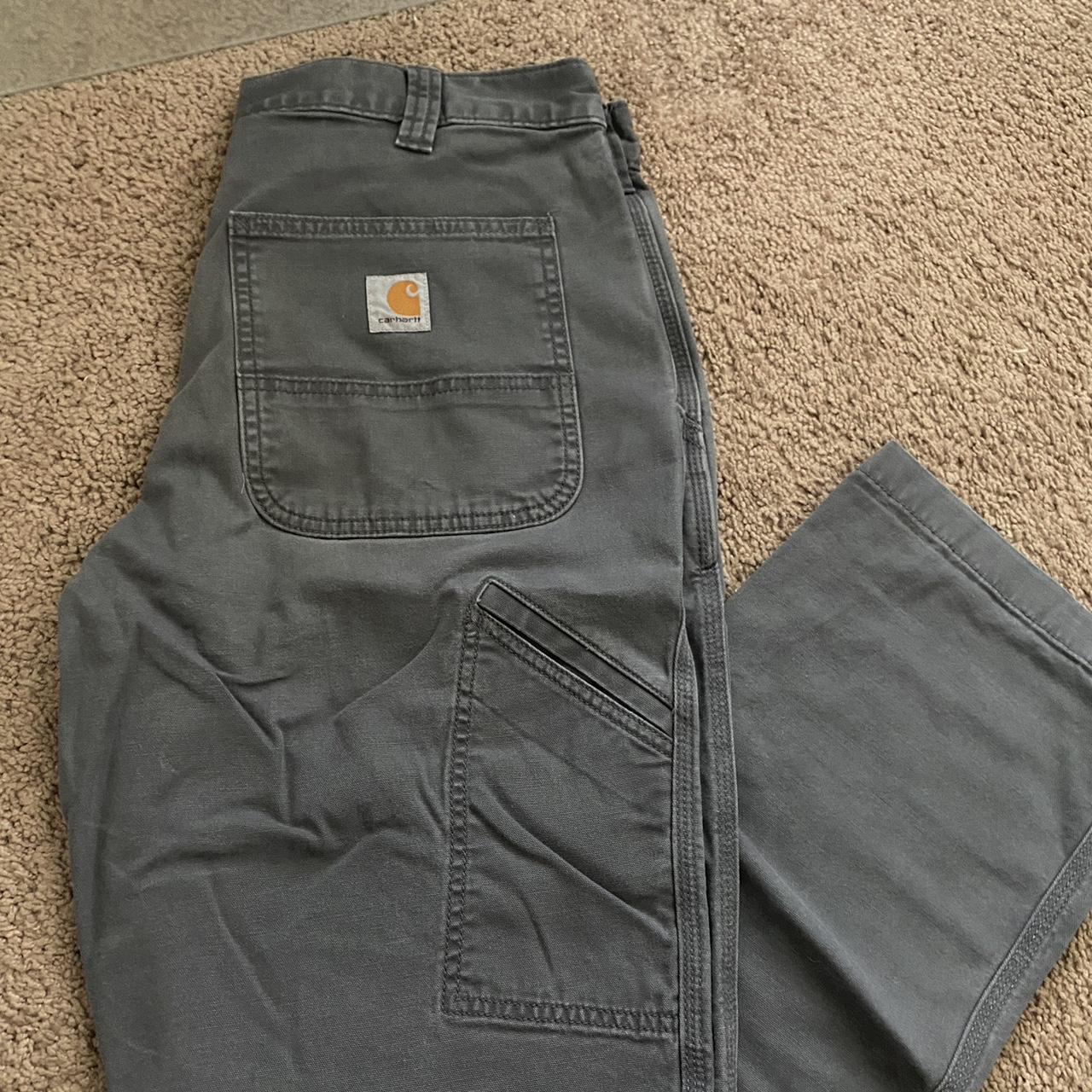 Grey Carhartt pants 34x32 Depop
