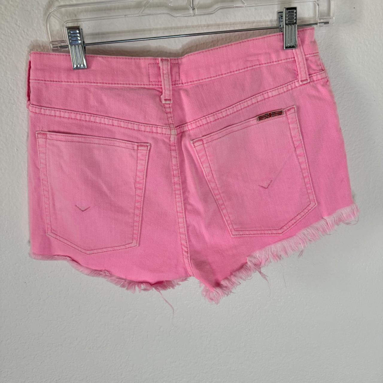 BRIGHT PINK Hudson cut off shorts. Sit mid waist,... - Depop