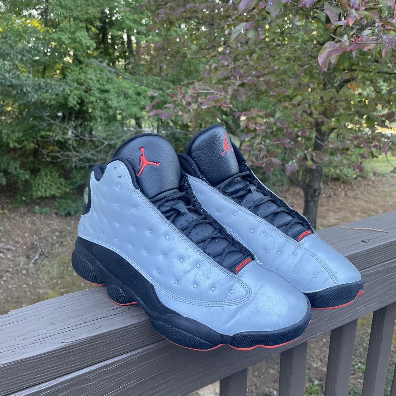 jordan 13 black reflective