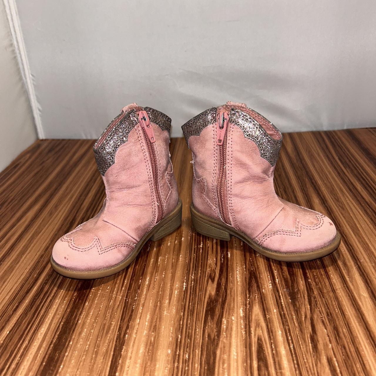 Cat And Jack Toddler Girl Tan Suede Boots Size Depop