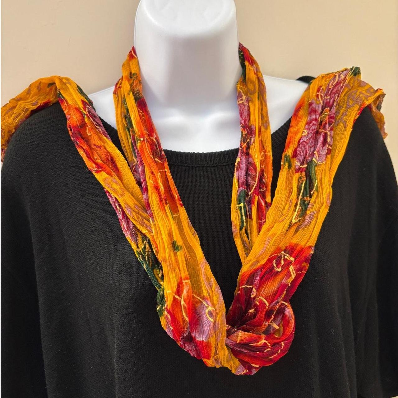 Source Unknown Women's Scarf - Orange/Multi – Thi… - image 3