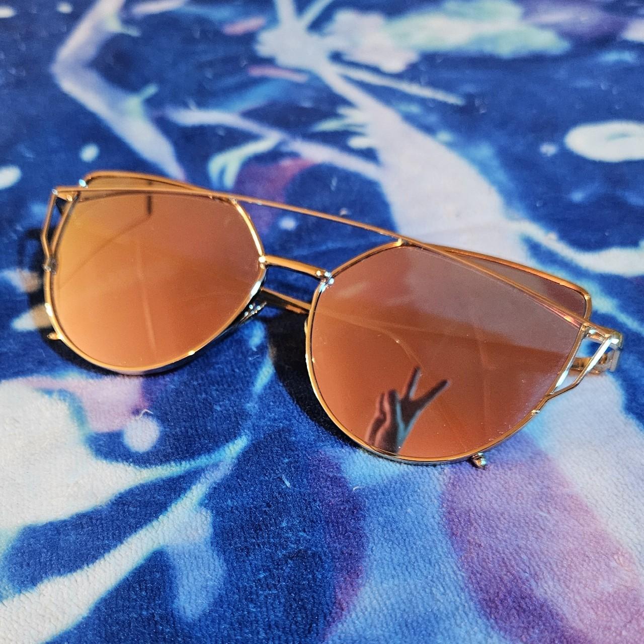 Pink mirrored aviator sunglasses best sale