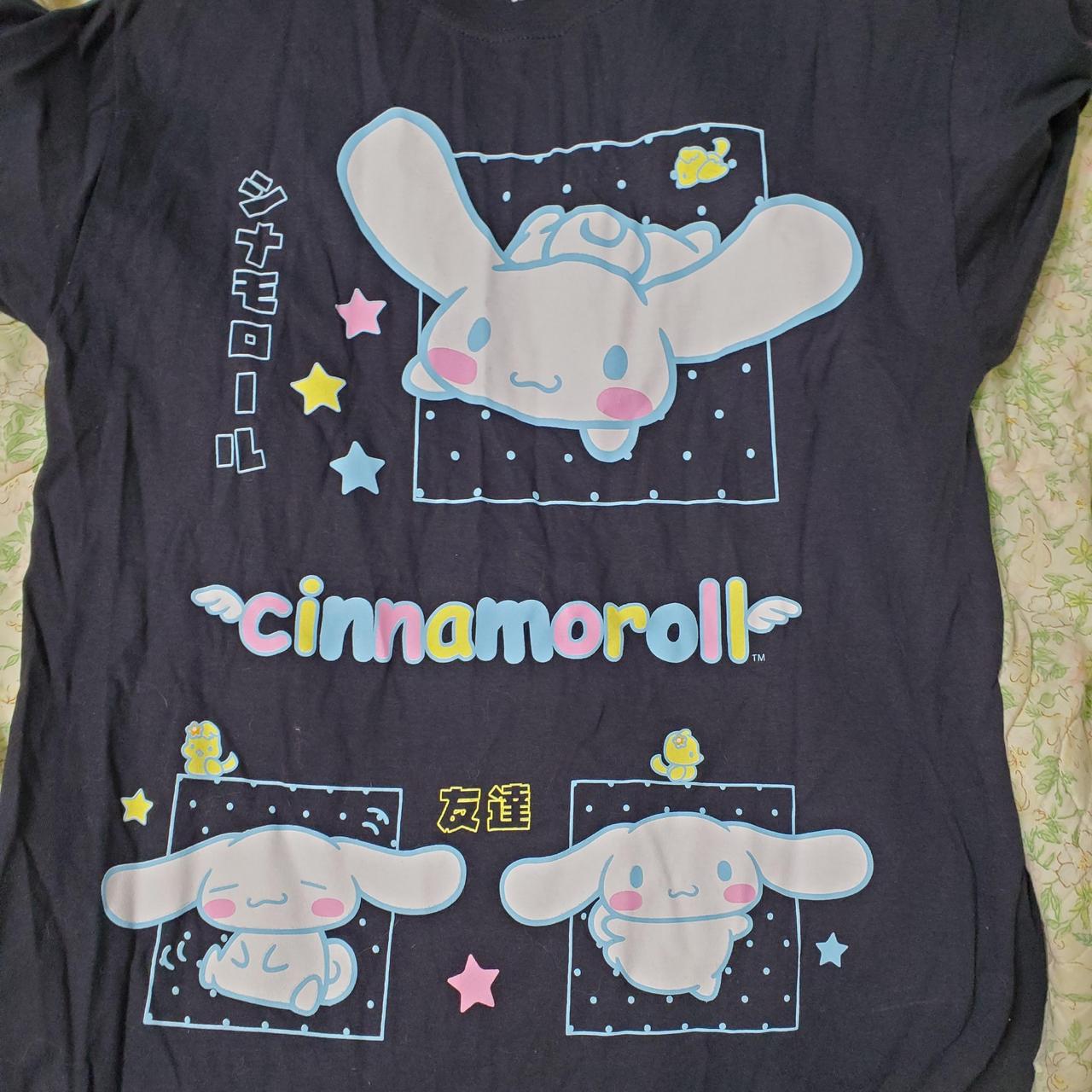 Cinnamoroll shirt on black background. 💕 Super... - Depop