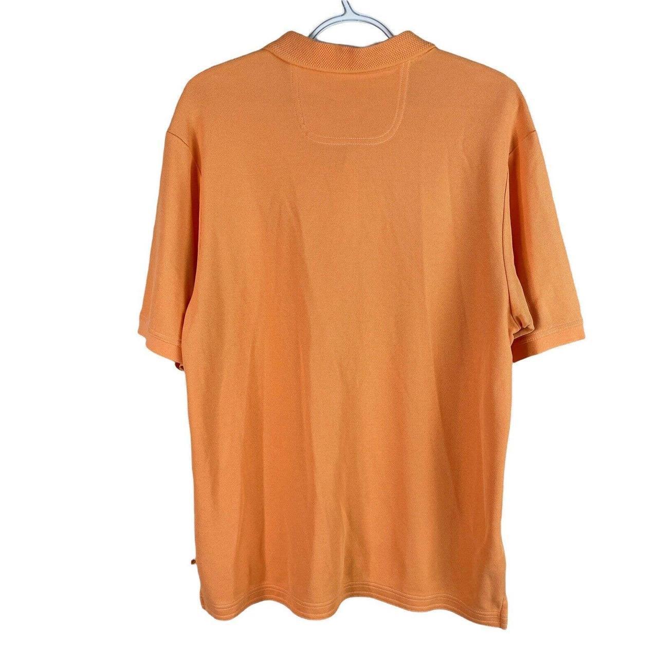 Tommy Bahama Cleveland Browns Mens Orange Parque Short Sleeve Polo