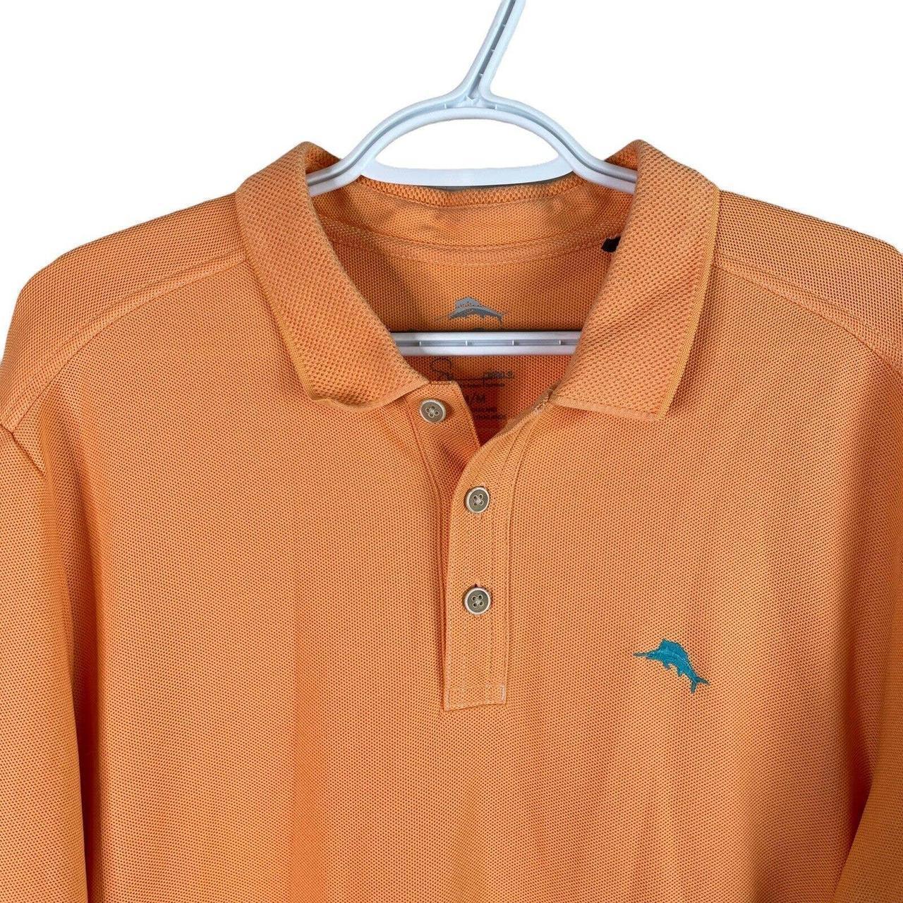 Tommy Bahama Cleveland Browns Mens Orange Parque Short Sleeve Polo