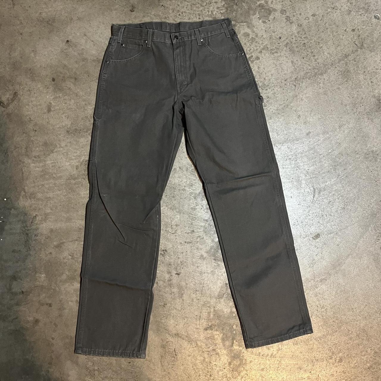 Grey Dickies Carpenter Pants - Size: 34,34 📏 -... - Depop