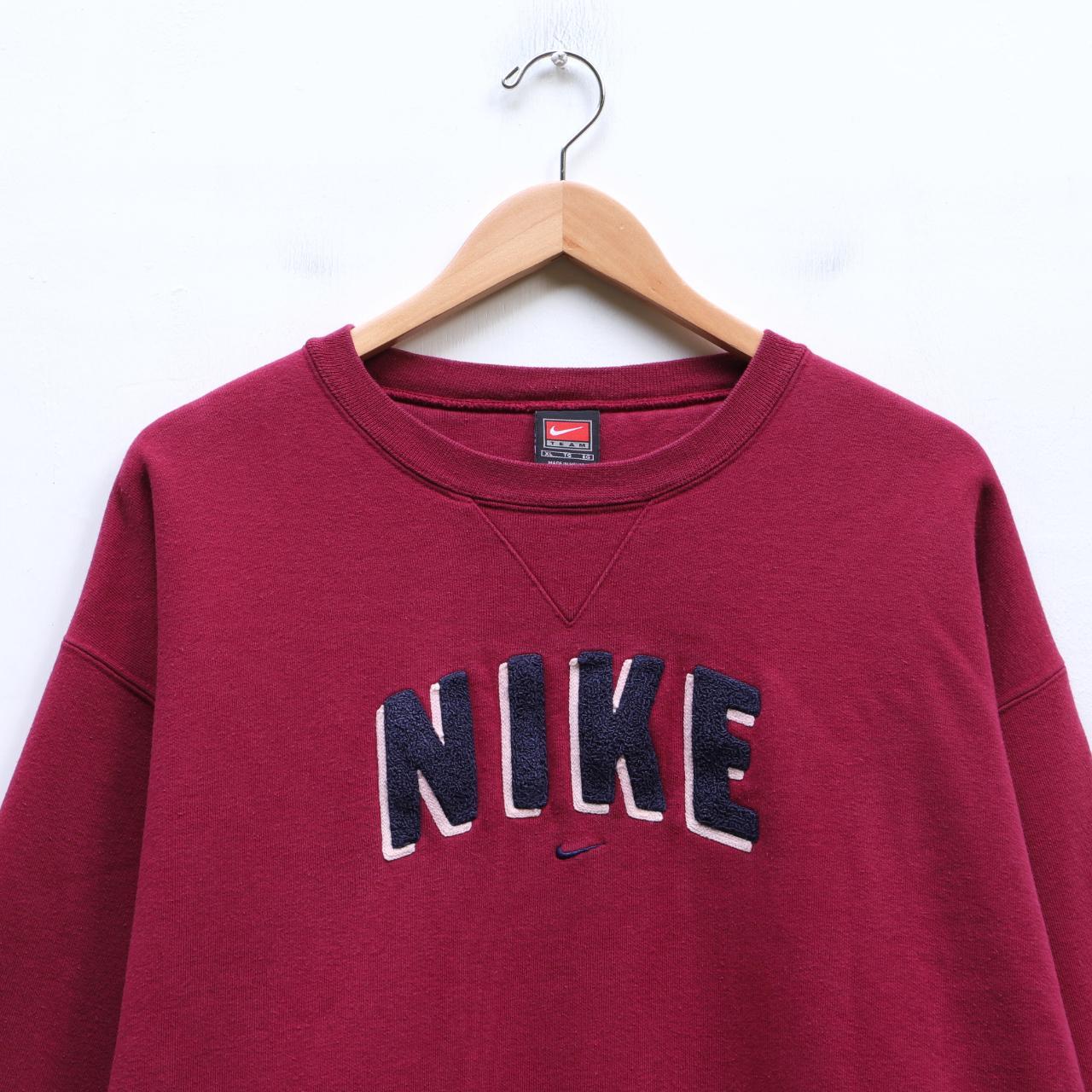 black and red vintage nike sweatshirt