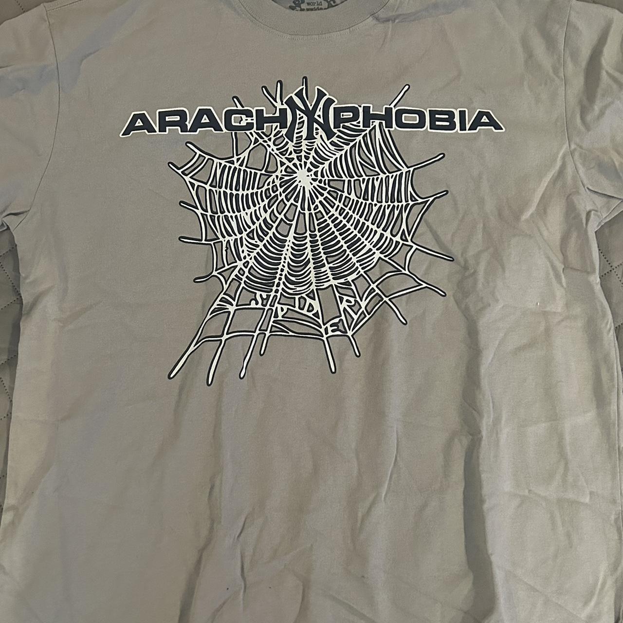 Sp5der Arach NY Phobia Tee Grey Basically Brand | Depop