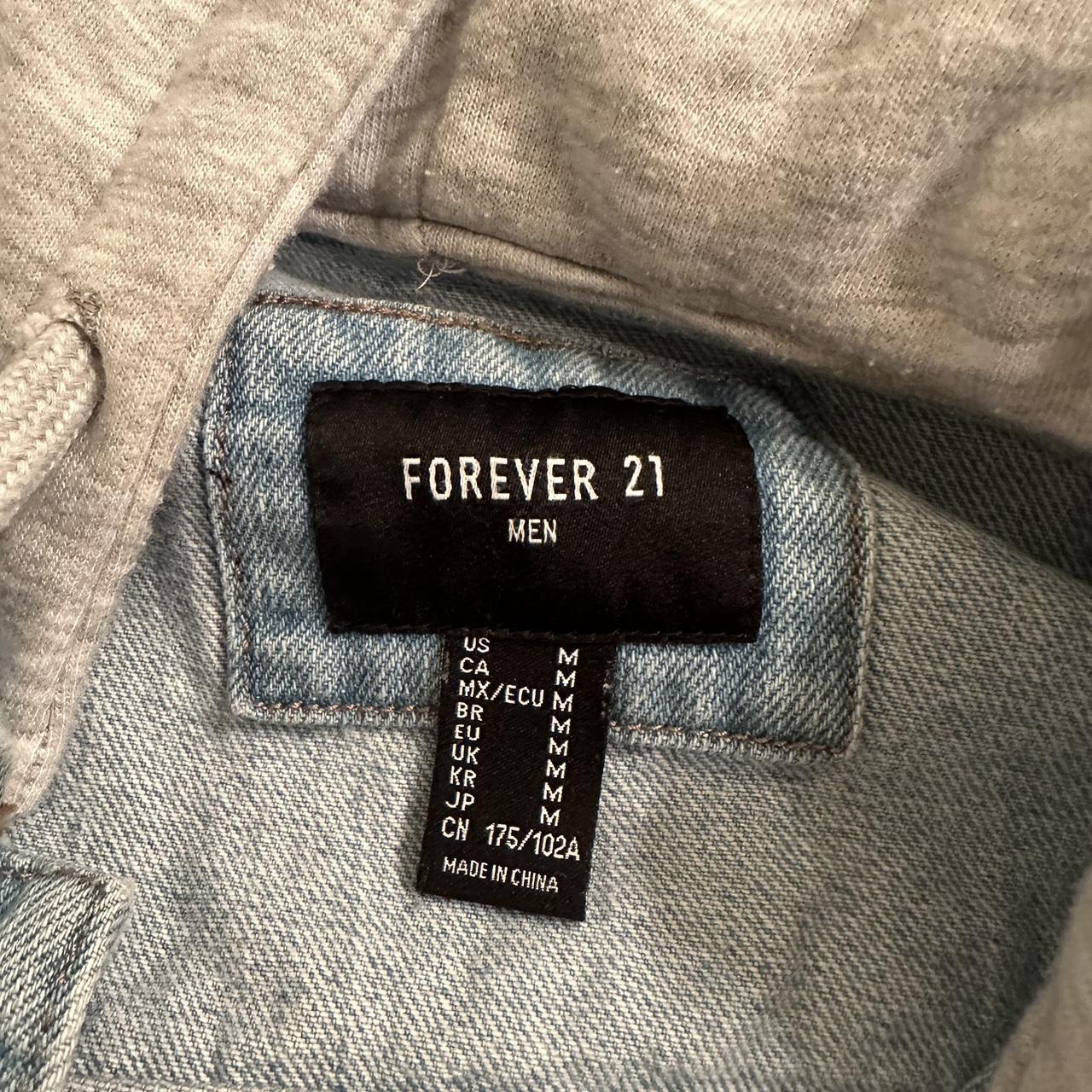 Forever 21 Hooded Denim Jacket - Very new - Worn... - Depop