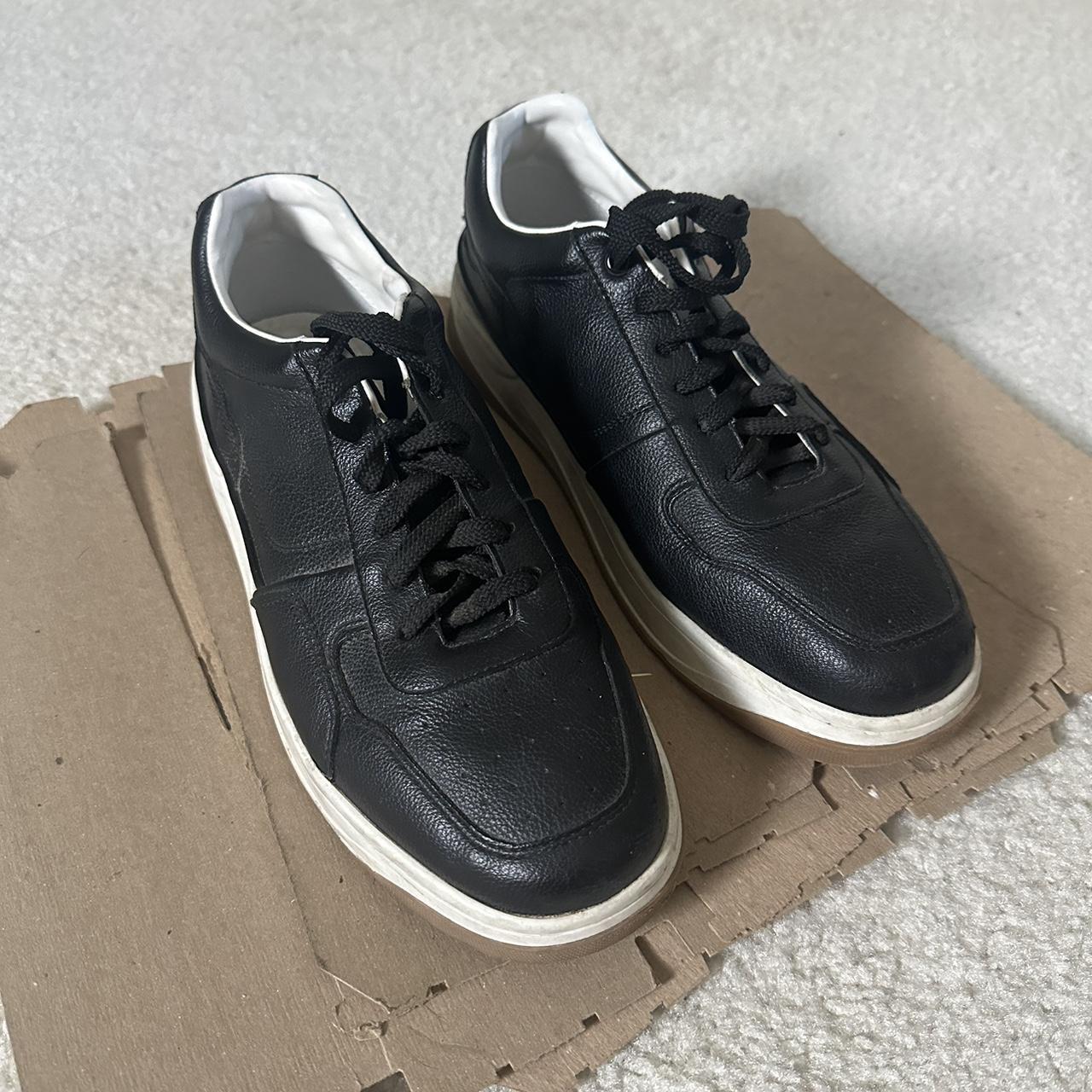 ZARA Black Canvas Shoes - Size: 41 (Men’s 9.5-10) -... - Depop