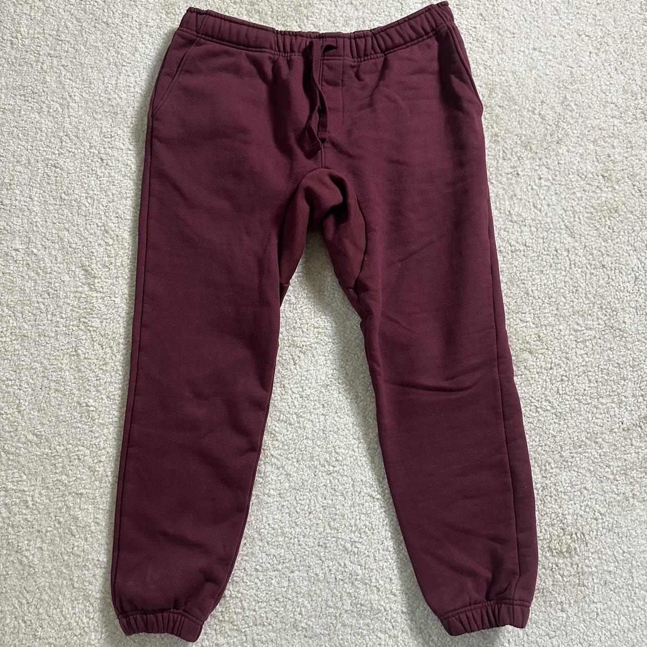 Burgundy on sale joggers mens