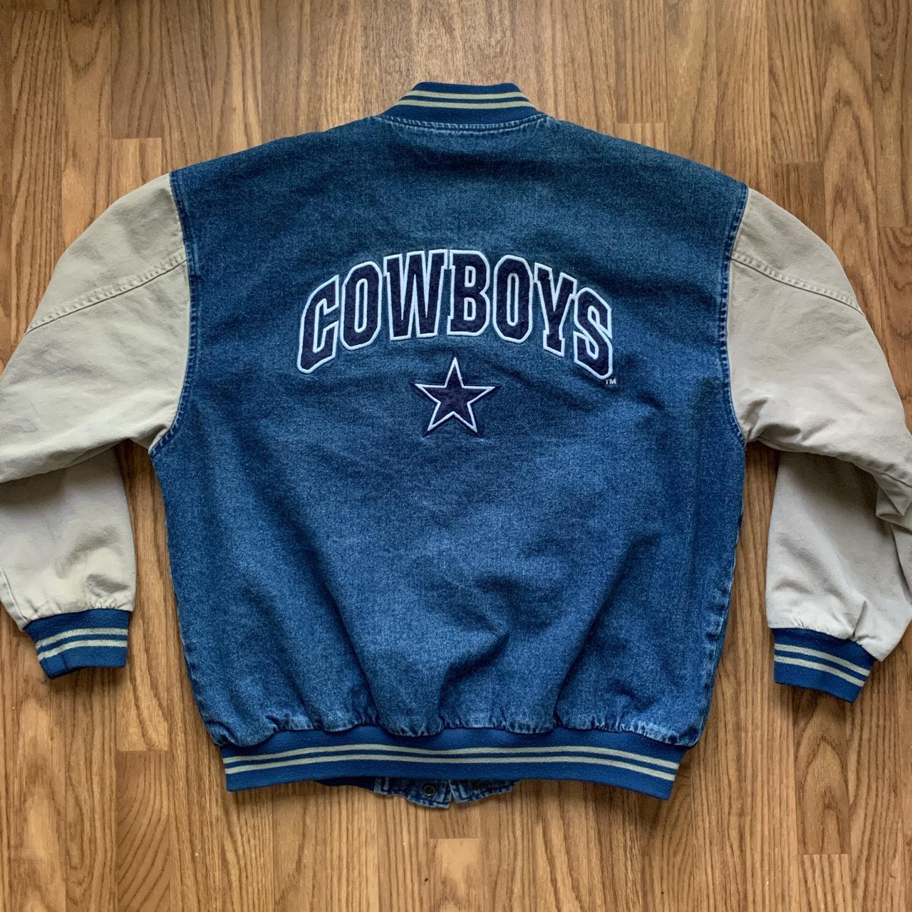 Vintage 90s Dallas Cowboys jean jacket. In Perfect... - Depop