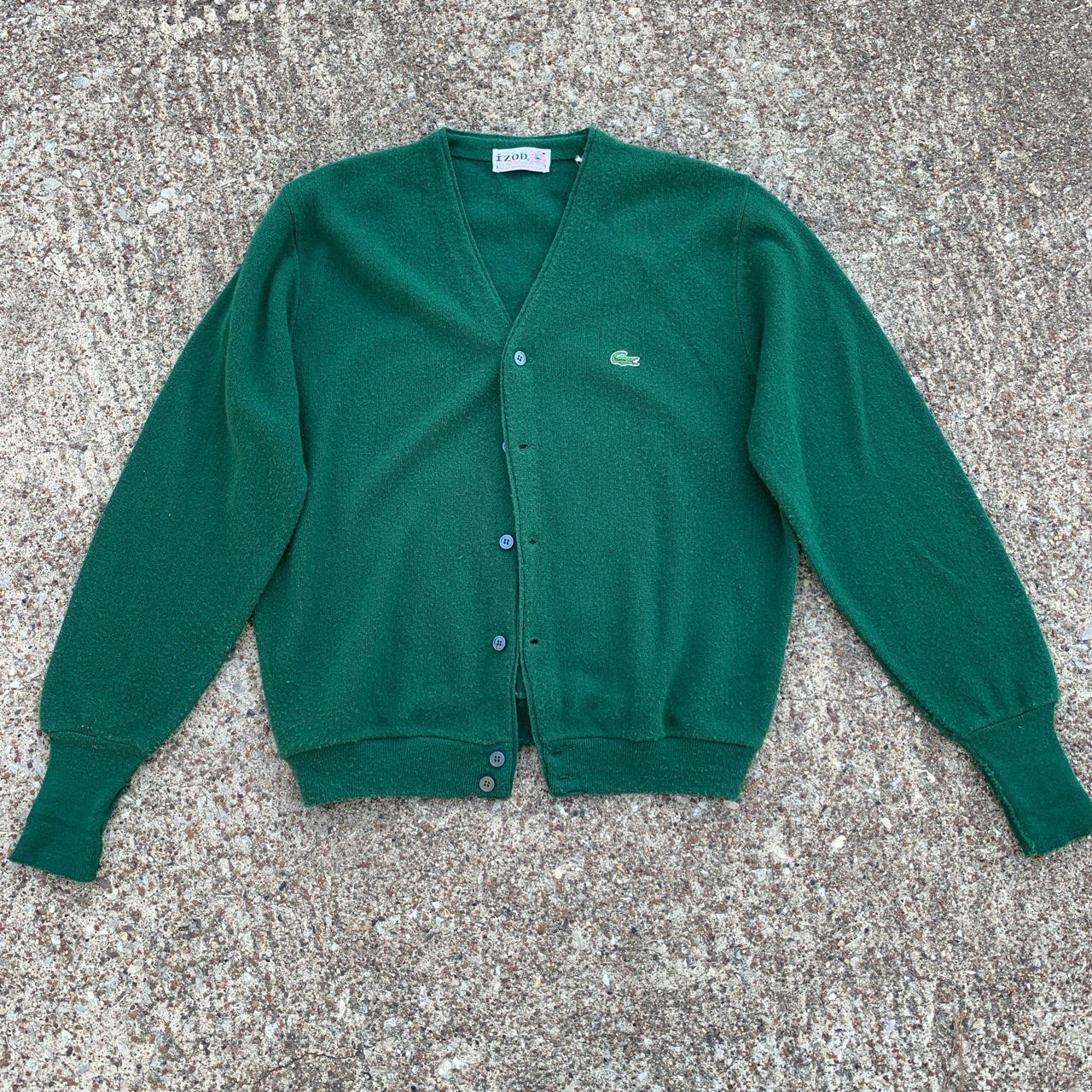 Vintage 60s Lacoste cardigan. Size L. In great... - Depop