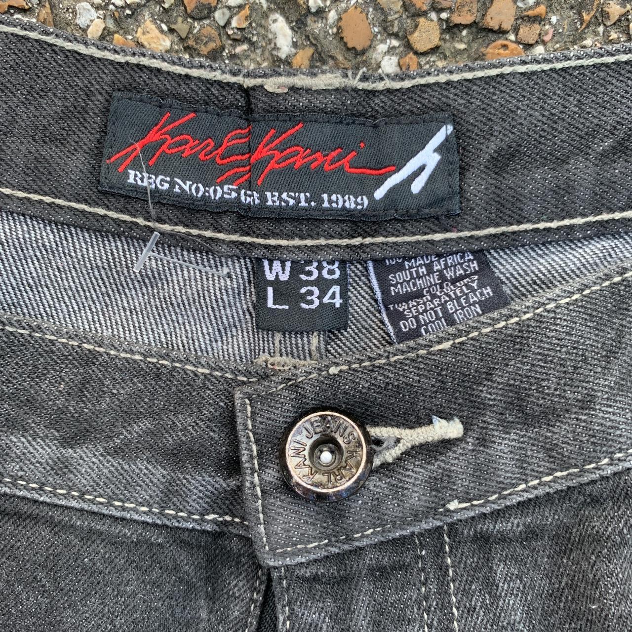 Vintage 90's Karl Kani Jeans Mens 38 Blue Wash Straight Leg