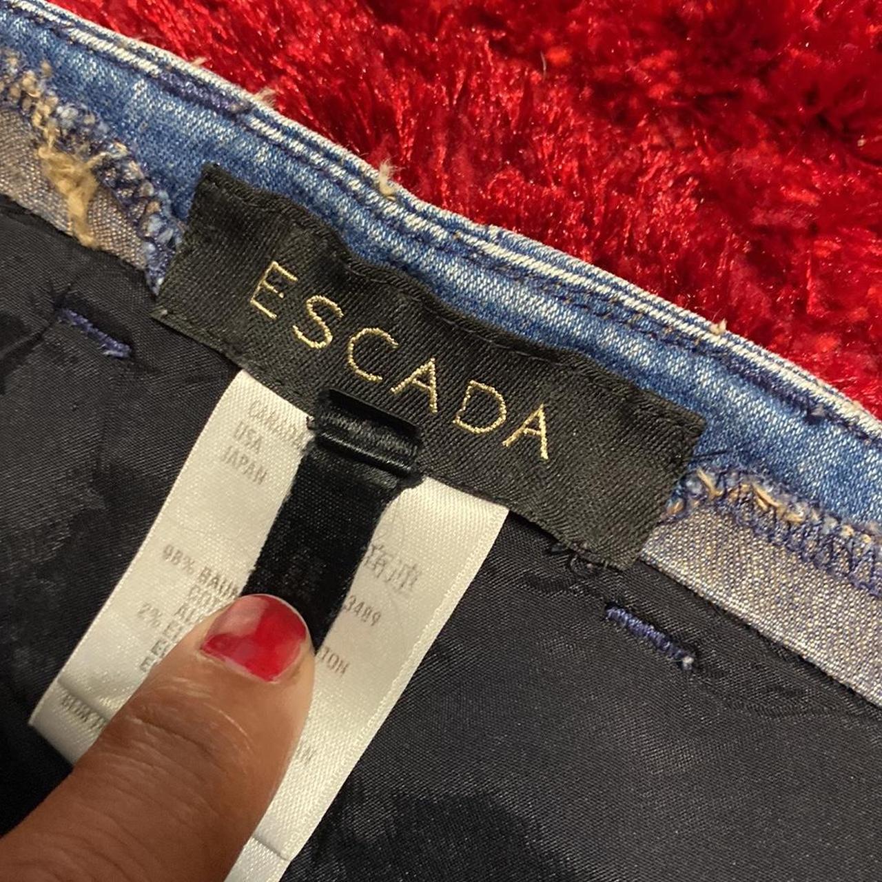 Vintage Escada jeans. The size tag has been rubbed - Depop