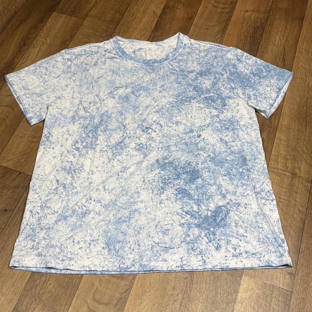 Lululemon tie dye shirt blue m/l athletic athleisure... - Depop