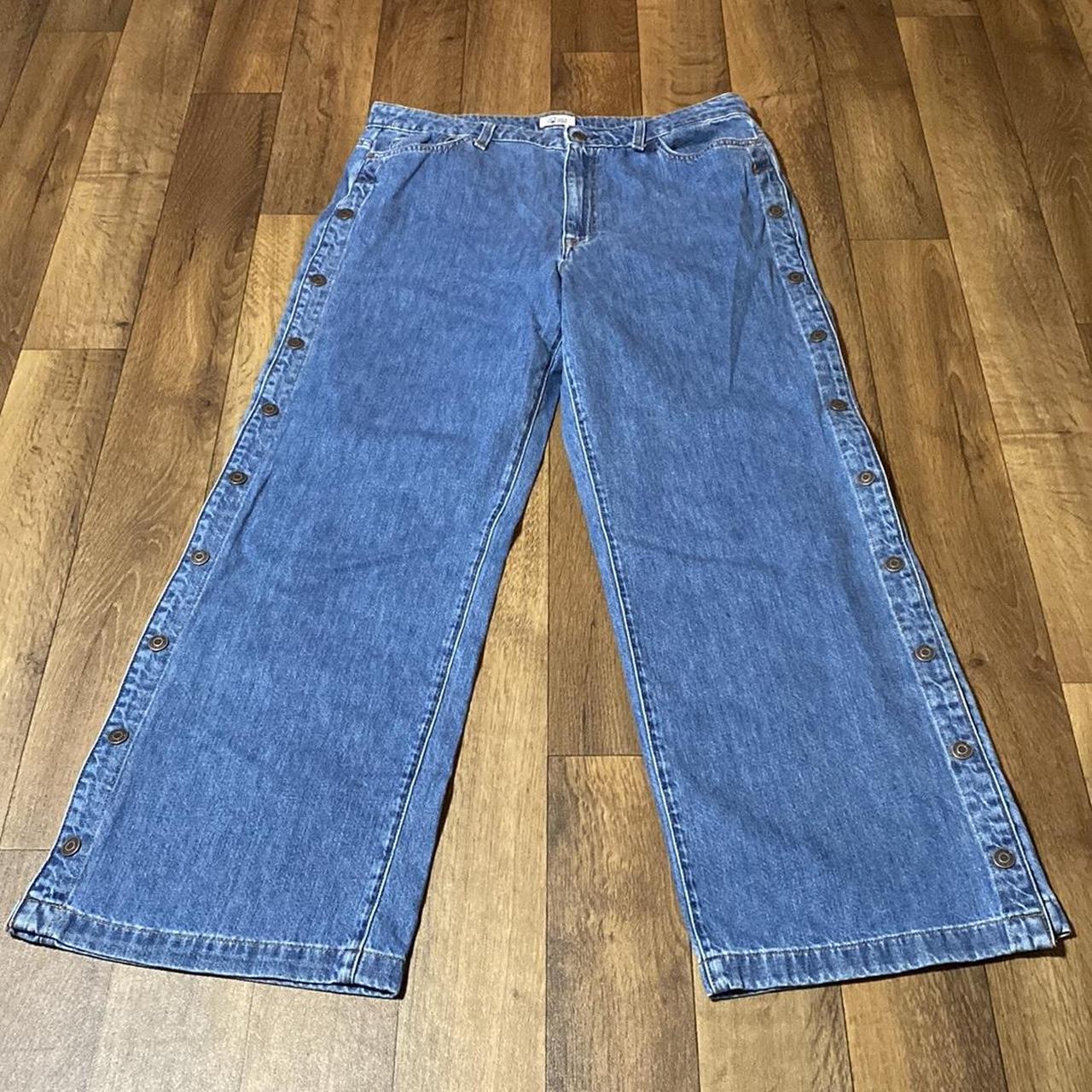 Tommy Hilfiger Denim tear away jeans 16 Y2K vibes... Depop
