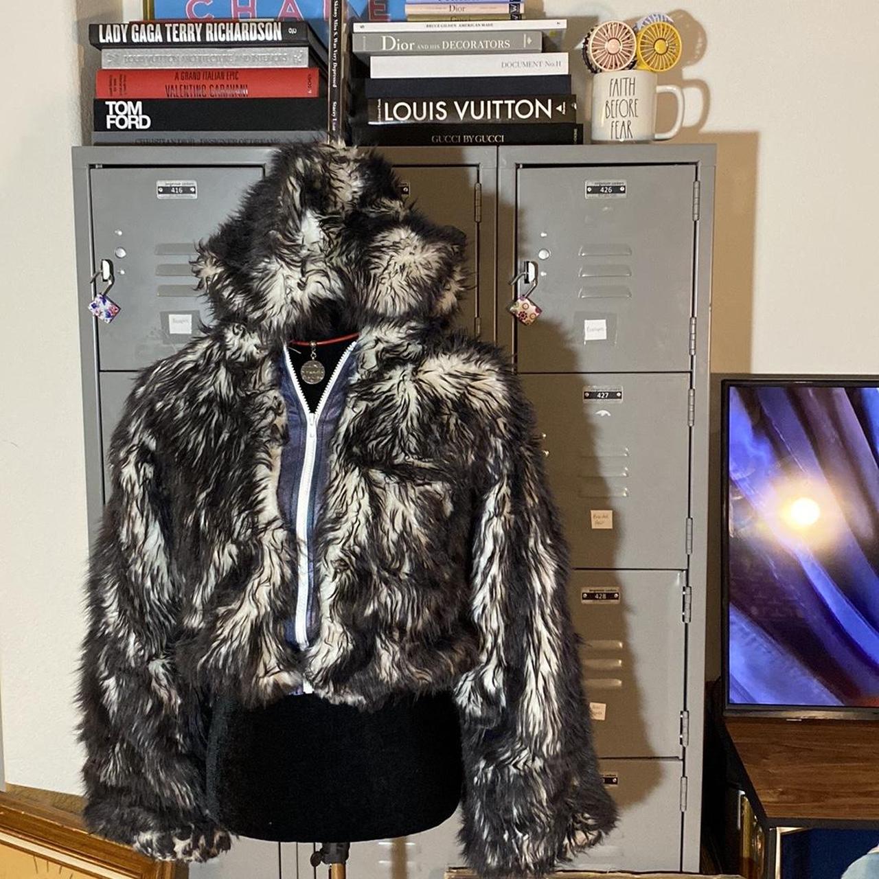 Faux fur outlet light up jacket