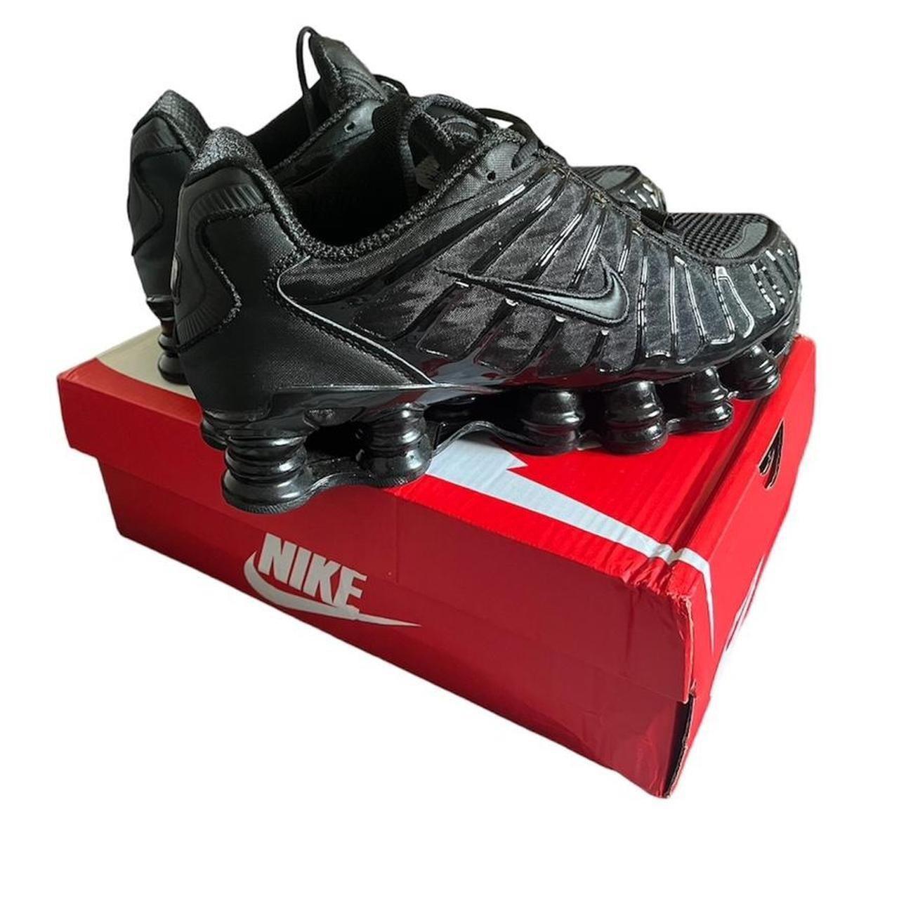 nike shox tl black and red