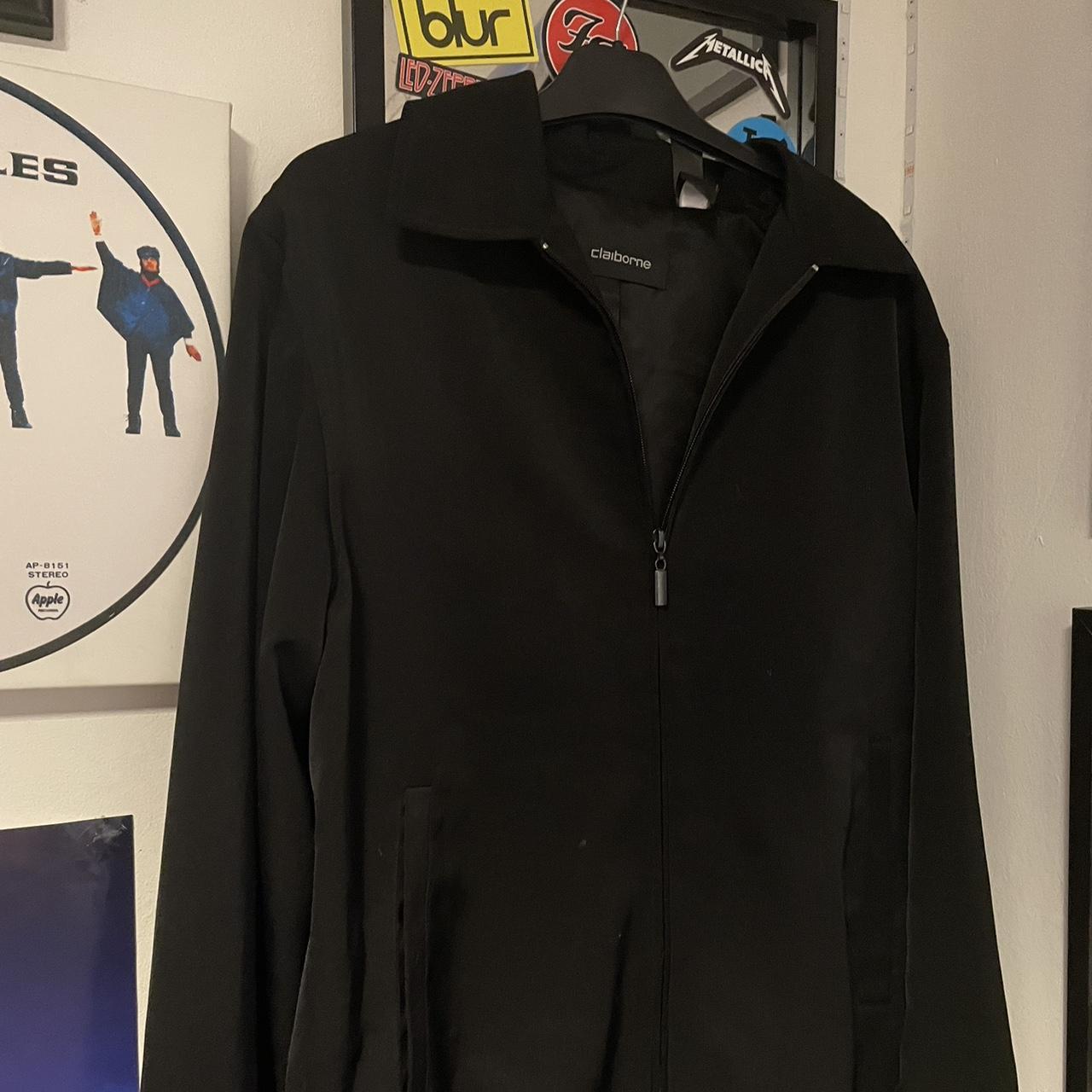 Liz Claiborne Men's Black Jacket | Depop