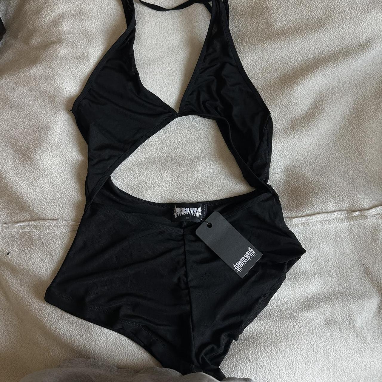 darker waves dolls kill body suit bnwt rave wear or... - Depop