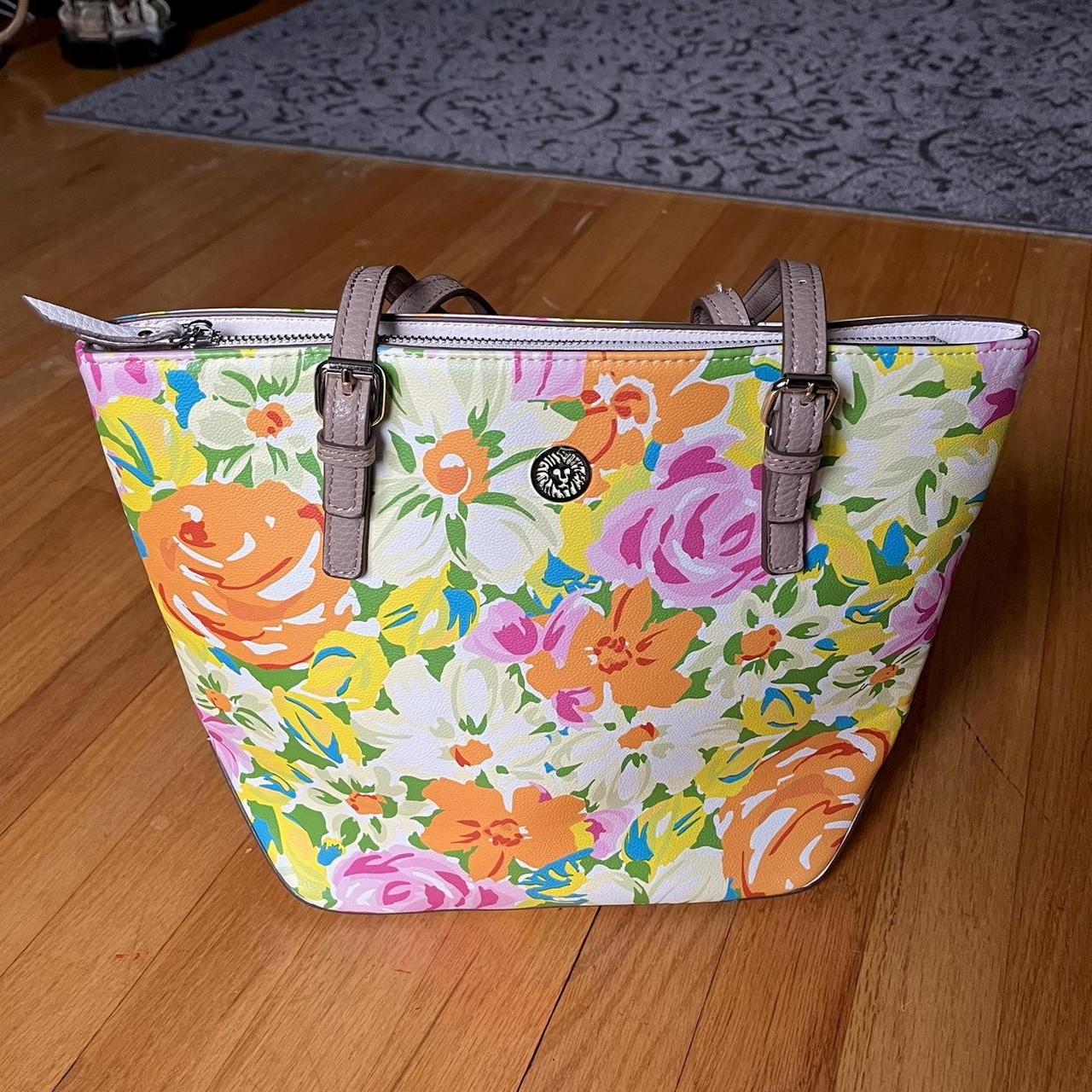 Anne klein floral handbag online