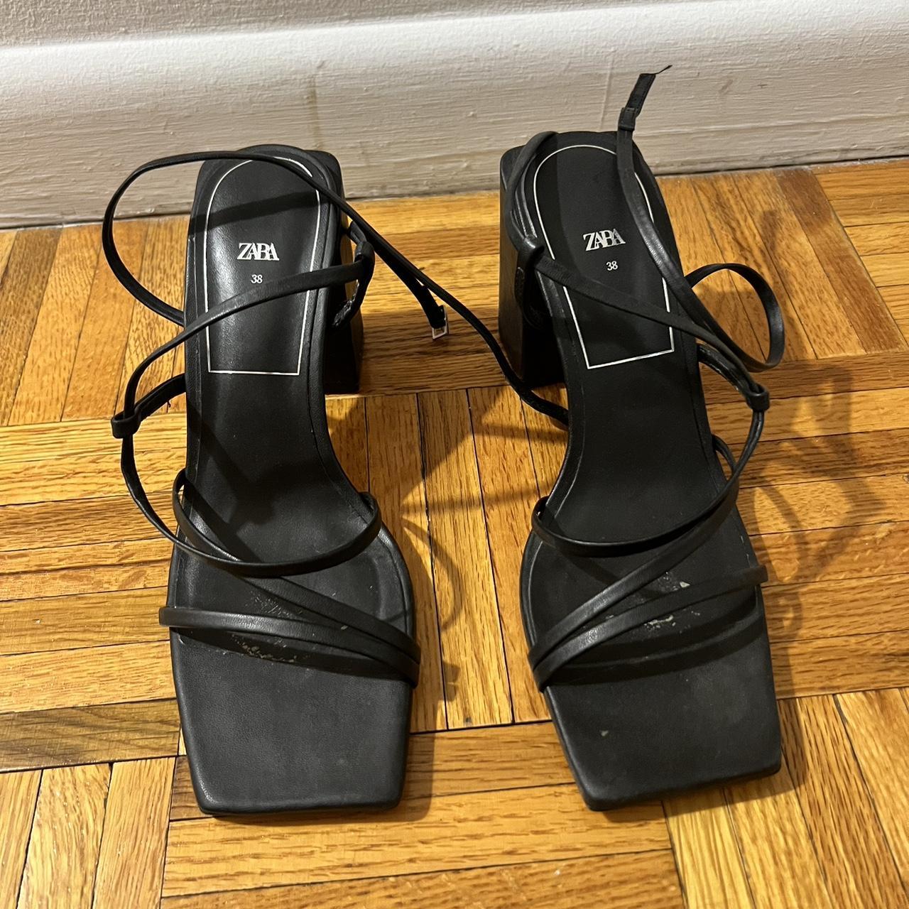 Zara Strappy Sandals Zara Mid Heel Sandals Zara Strappy Block
