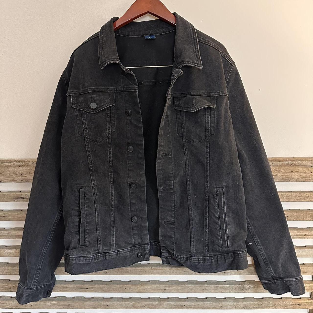 George black denim jacket Pockets on inside Men’s... - Depop