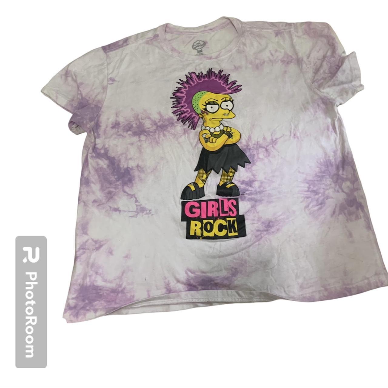 lisa simpson tie dye shirt