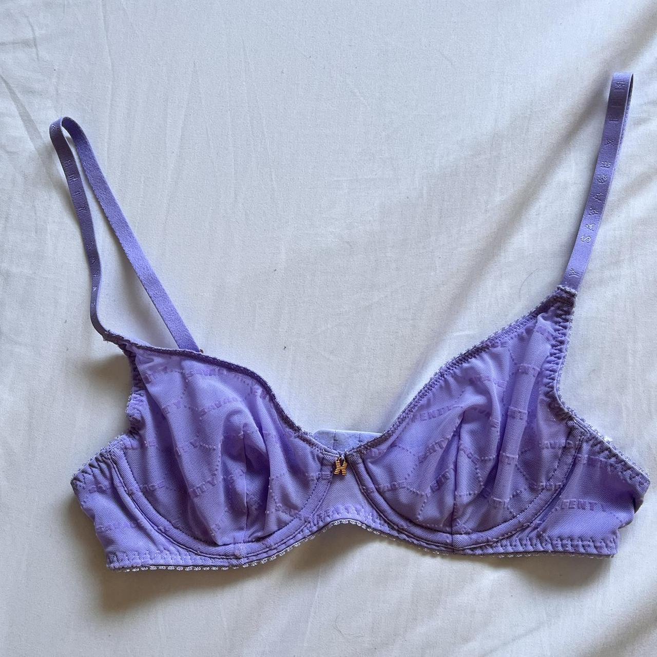 Women's Mesh Bralette - Auden Purple S Description: - Depop