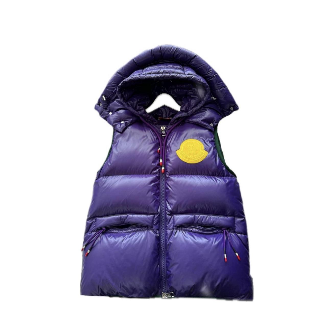 Moncler unisex 1952 Collection Purple Double Hood | Depop