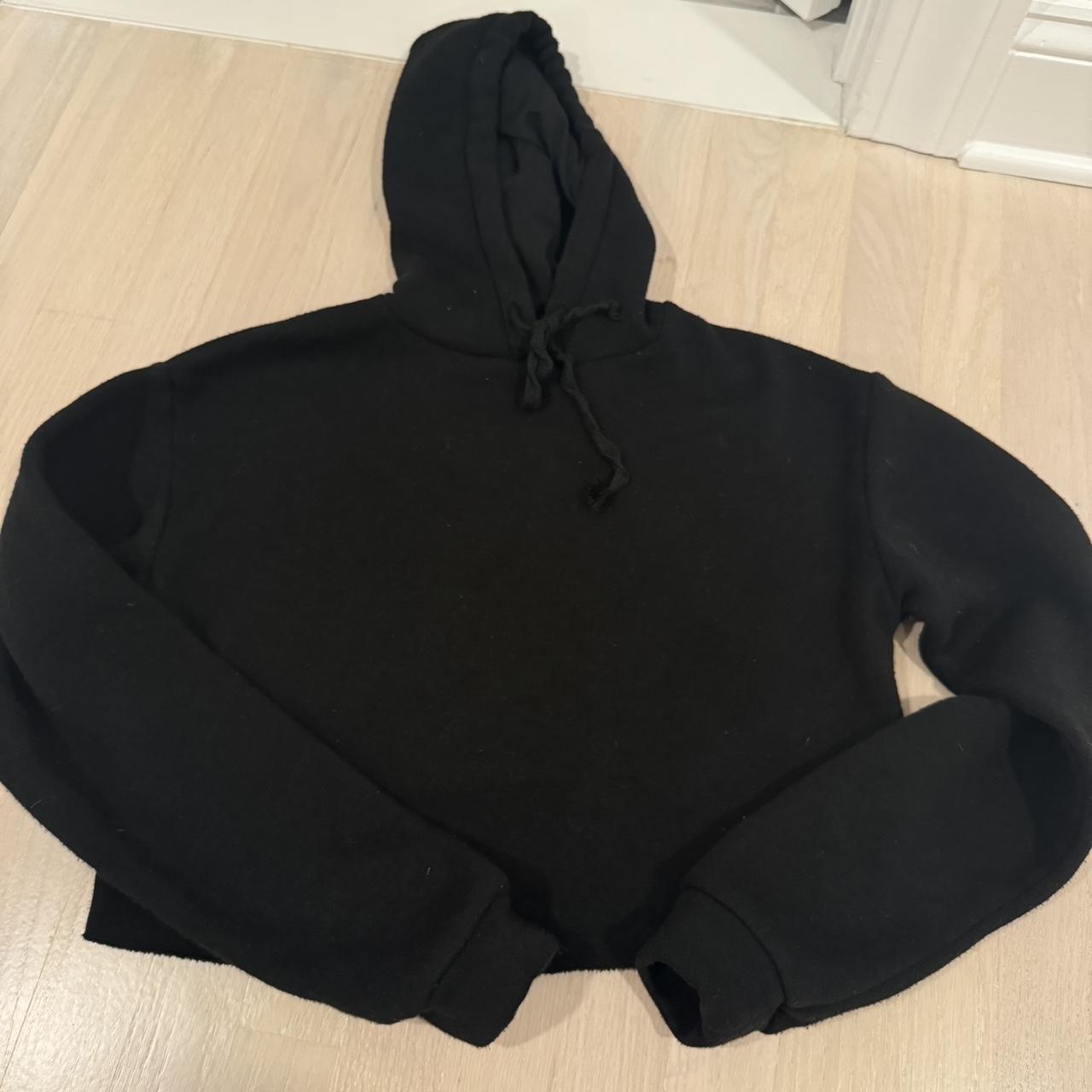 Topshop black hoodie sale