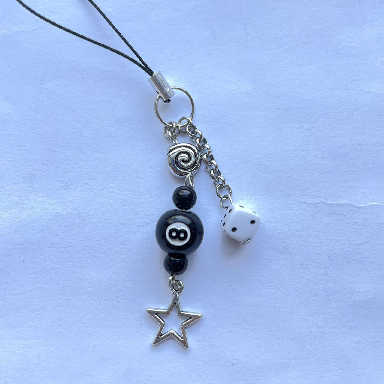 ੈ ‧₊˚ 8 ball charm v3 ‧₊˚ ꕥ made with glass and... - Depop