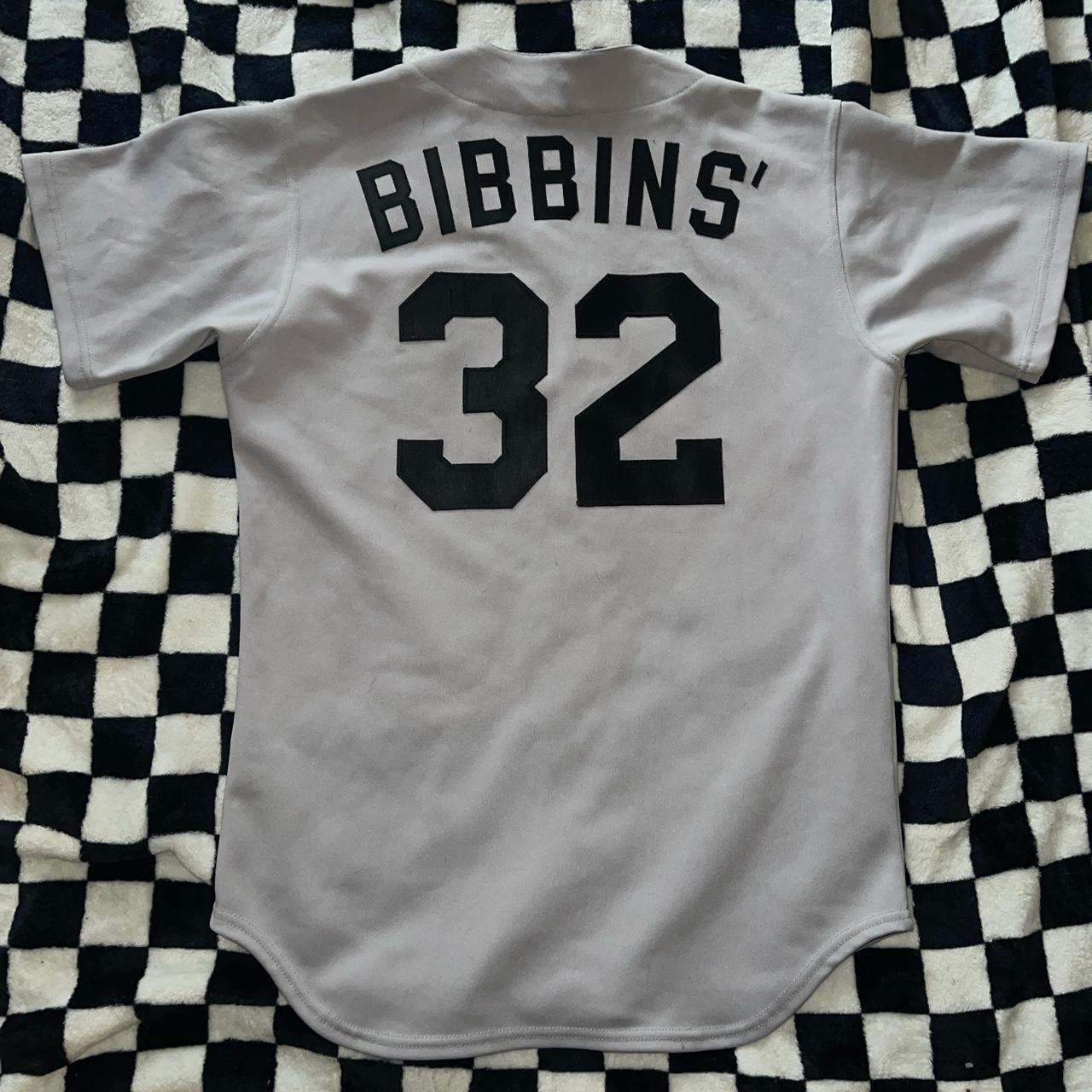 Vintage baseball jersey in black with contrasting - Depop