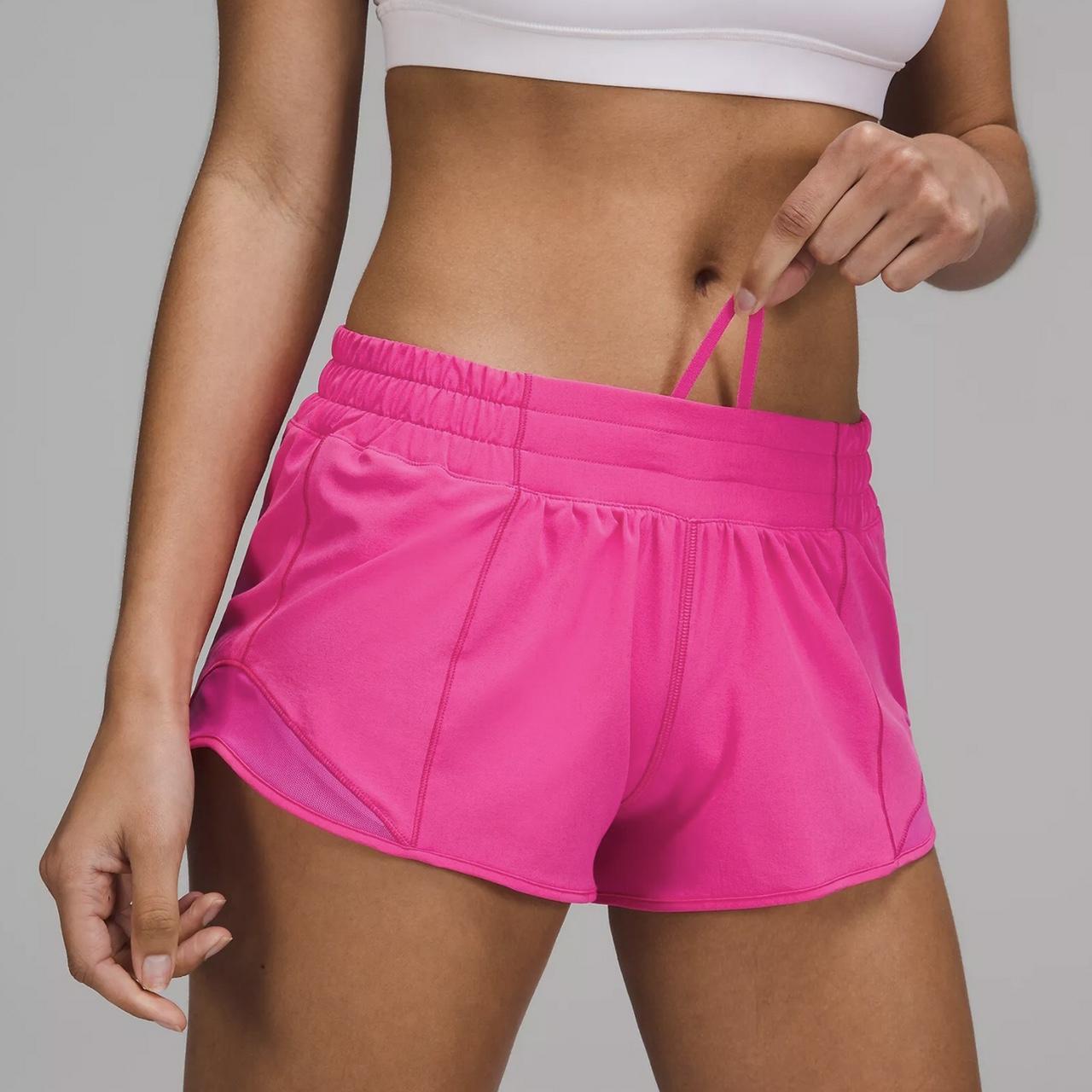 Lululemon hotty hot shorts HR 4” size 6 sonic pink, Women's Fashion,  Bottoms, Shorts on Carousell