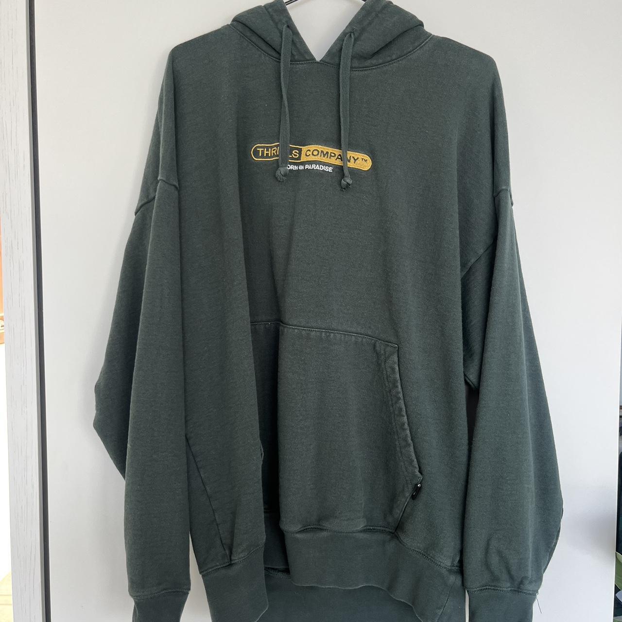 Thrills Dark Green Hoodie. Size M. #thrills #hoodie... - Depop