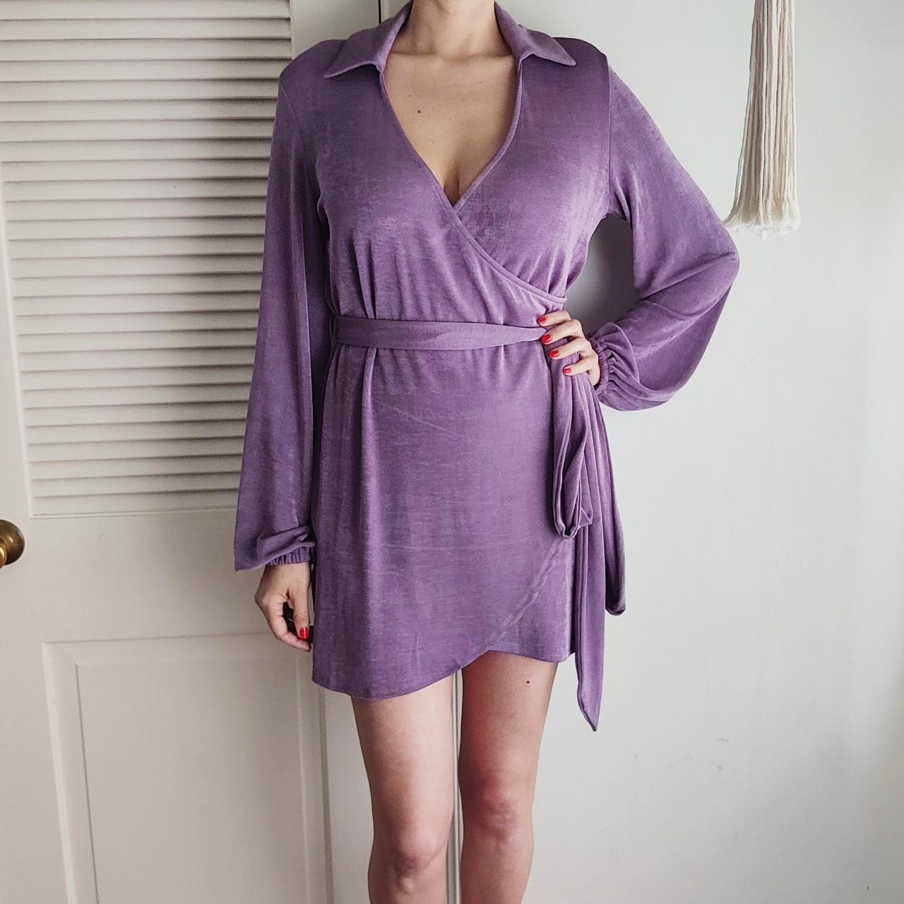 Party Time Mini Dress in Faux wrap Depop