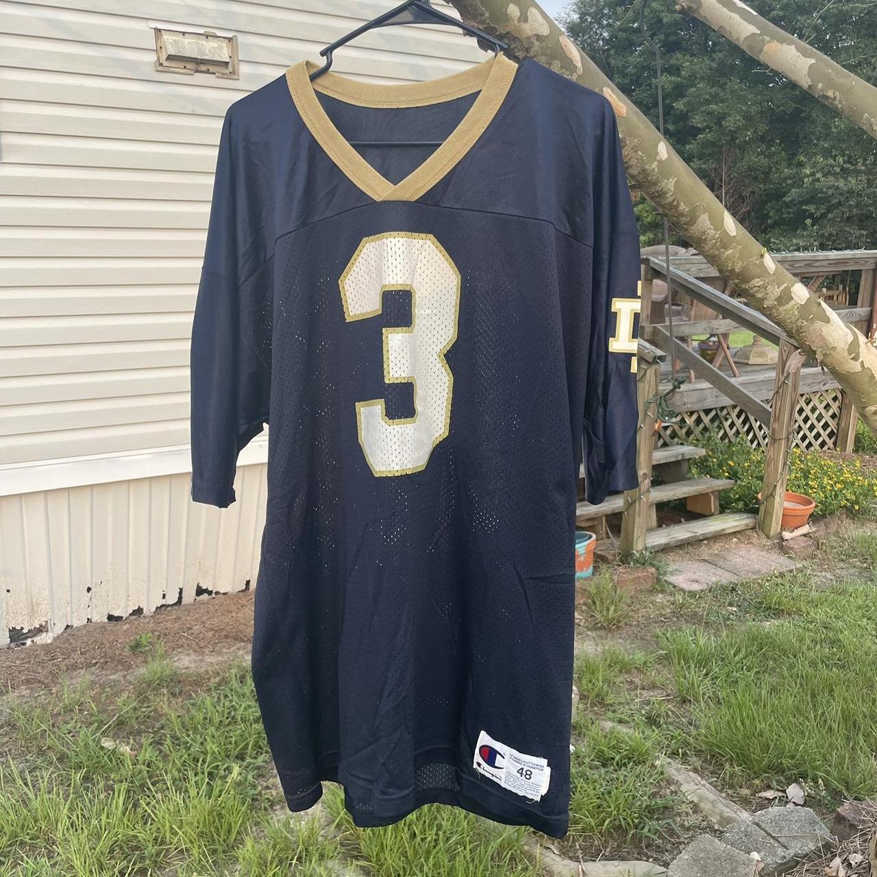 Vintage Adidas Joe Montana Notre Dame Jersey Size - Depop