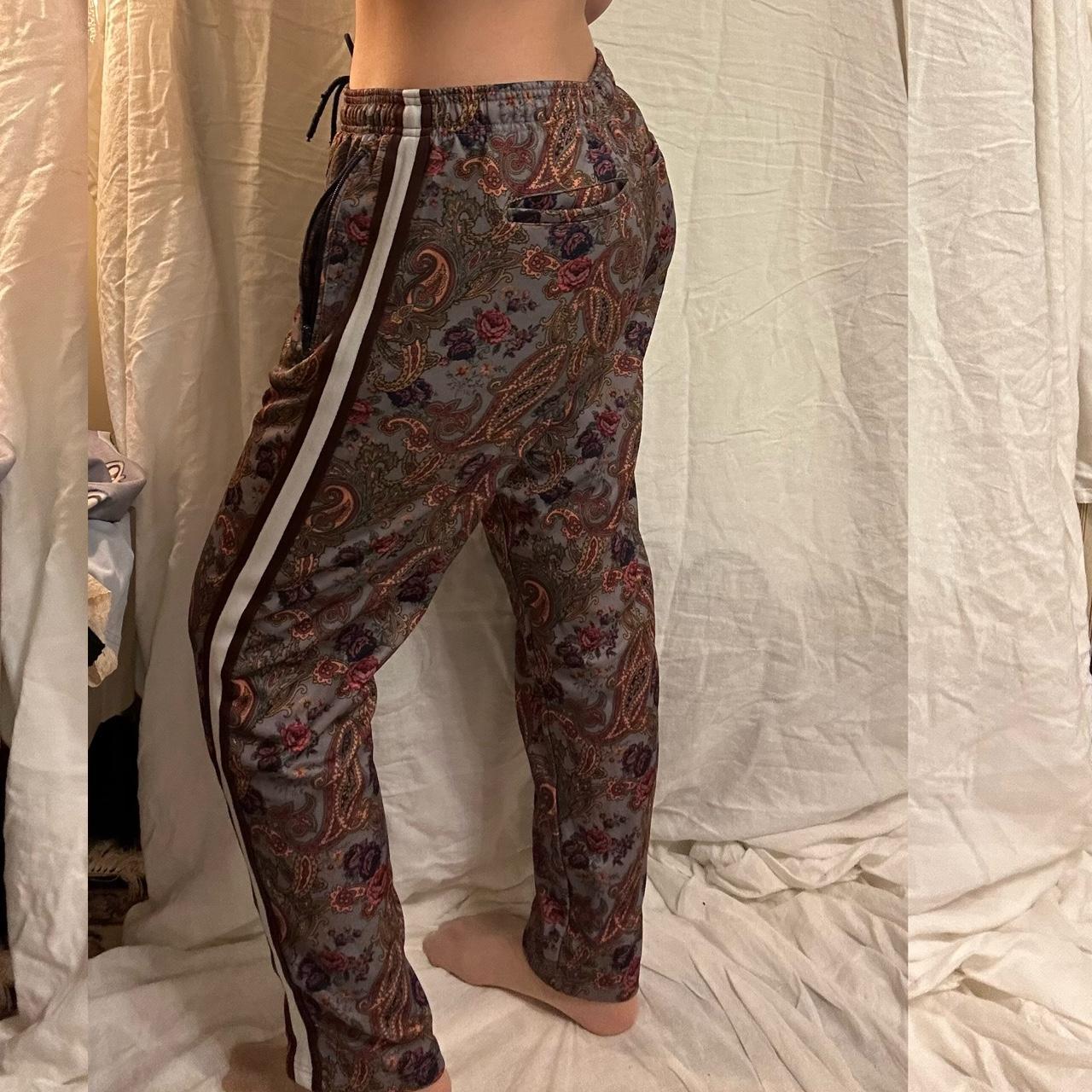 Urban Outfitters Archive Paisley Flare Trousers - Brown M at Urban  Outfitters | Compare | Trinity Leeds