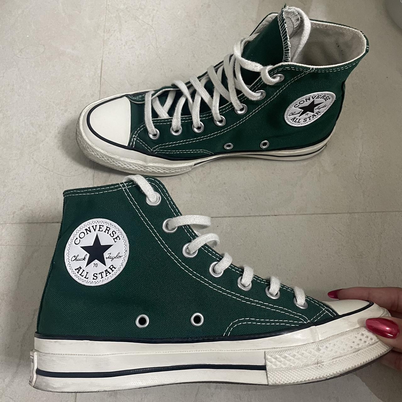 open to offers midnight clover green converse chuck... - Depop