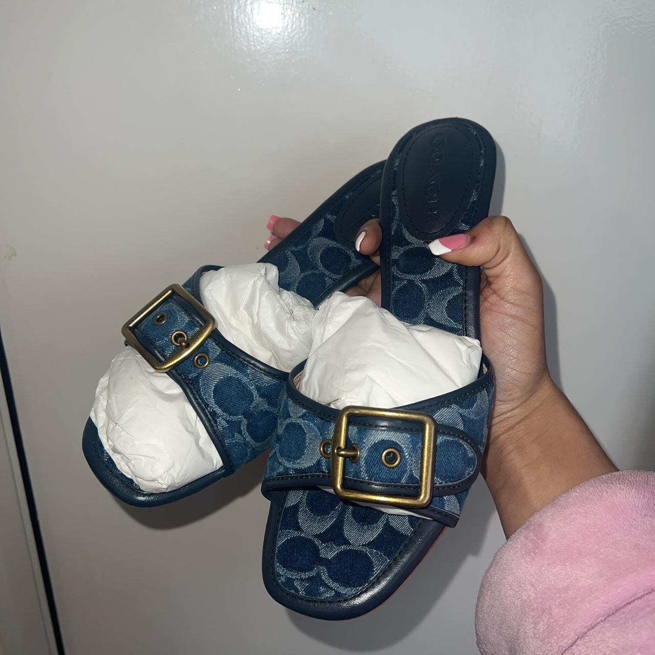 Coach 2024 denim sandals