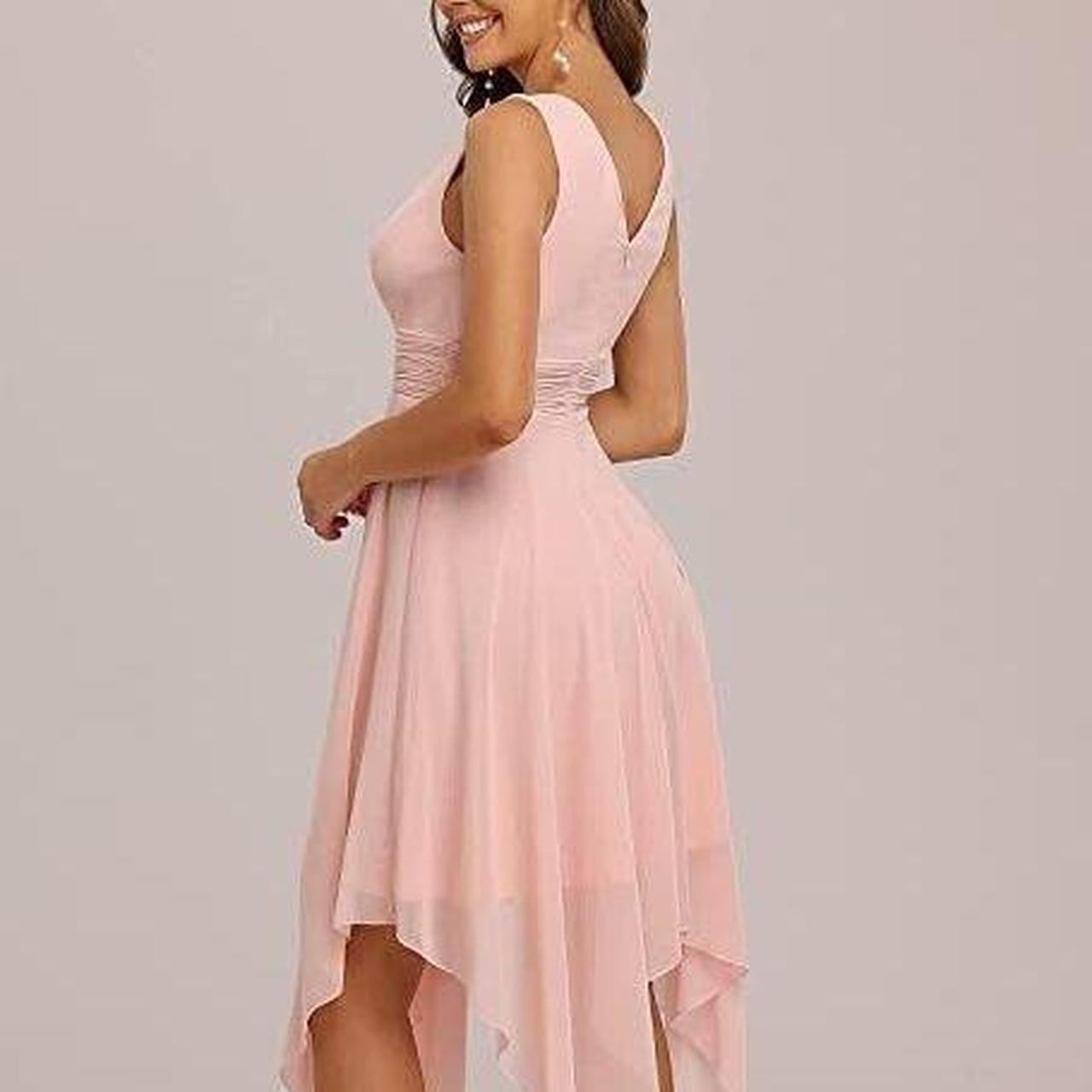 Empire waist pink clearance dress