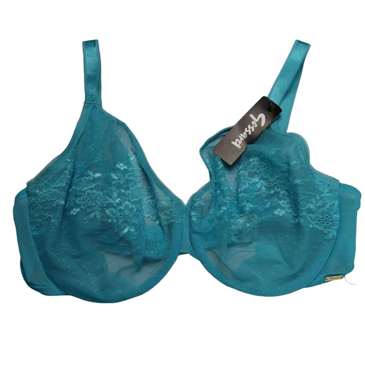 Gossard Glossies Lace Sheer Bra Turquoise Sea 38f Depop