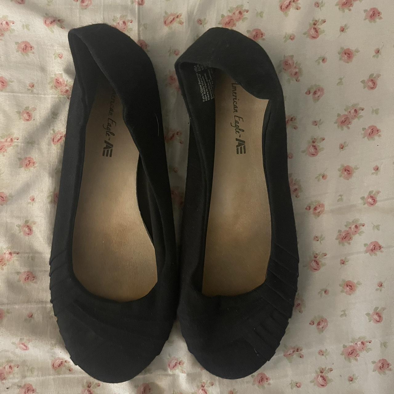 American Eagle Black Flats Not My Style To Big Depop