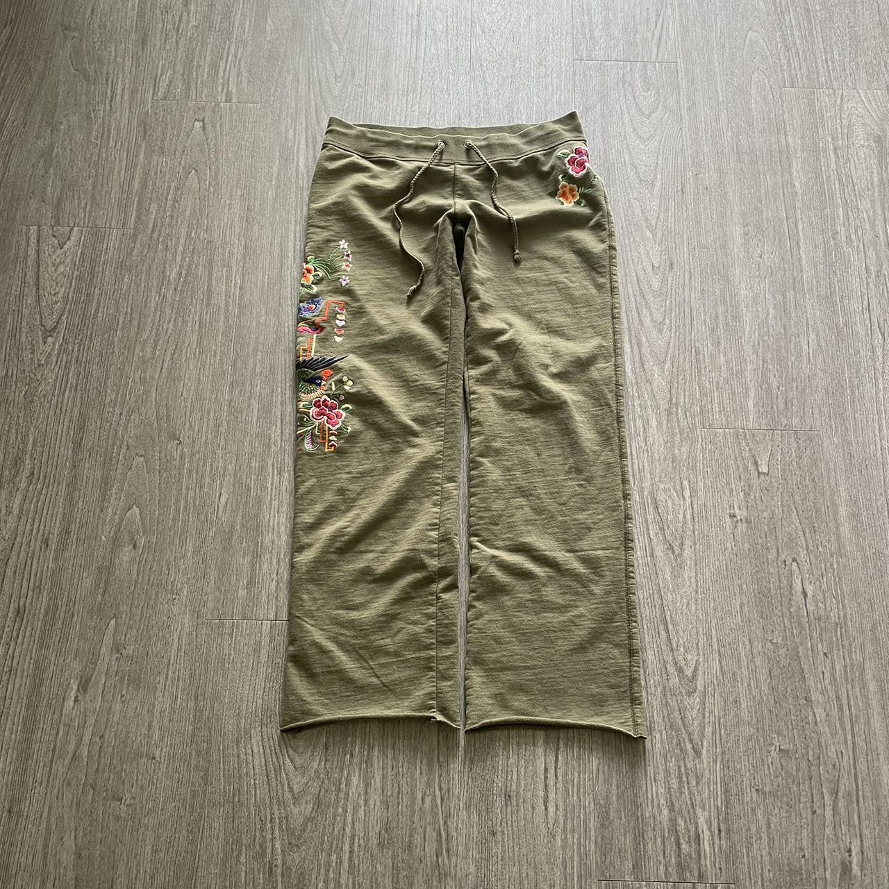 Lucky brand store embroidered sweatpants