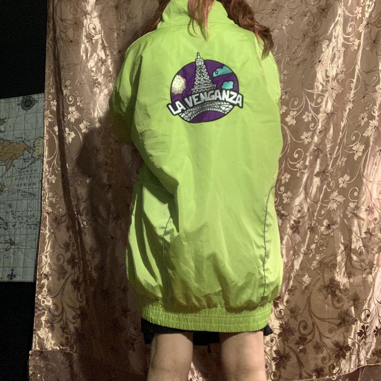 Lime green outlet windbreaker