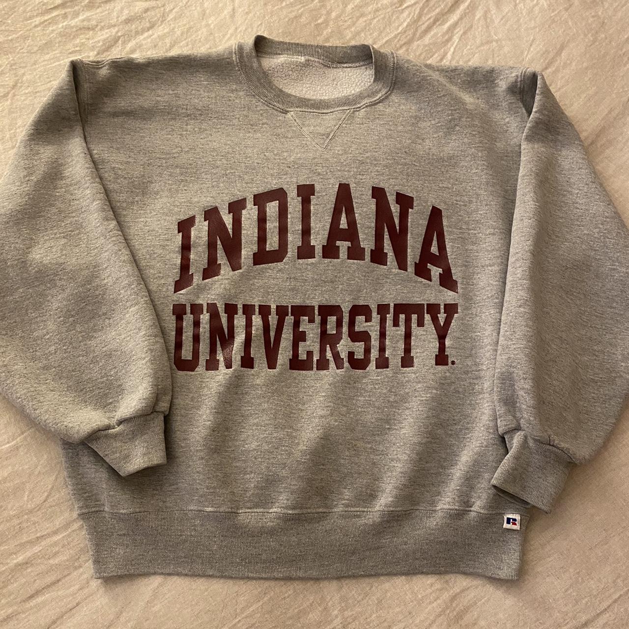 Vintage Indiana University Crewneck No Tag But Fits Depop   P0 