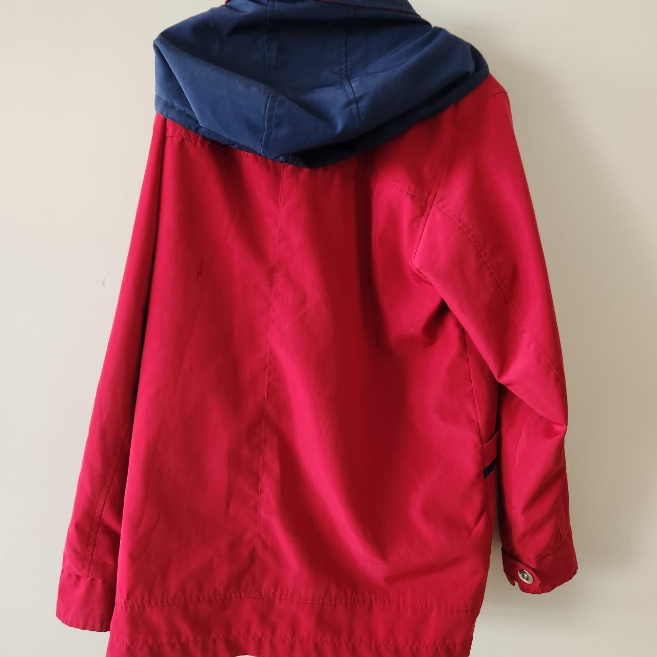 Vintage Virgo Rainwear magenta jacket, size 14 Depop