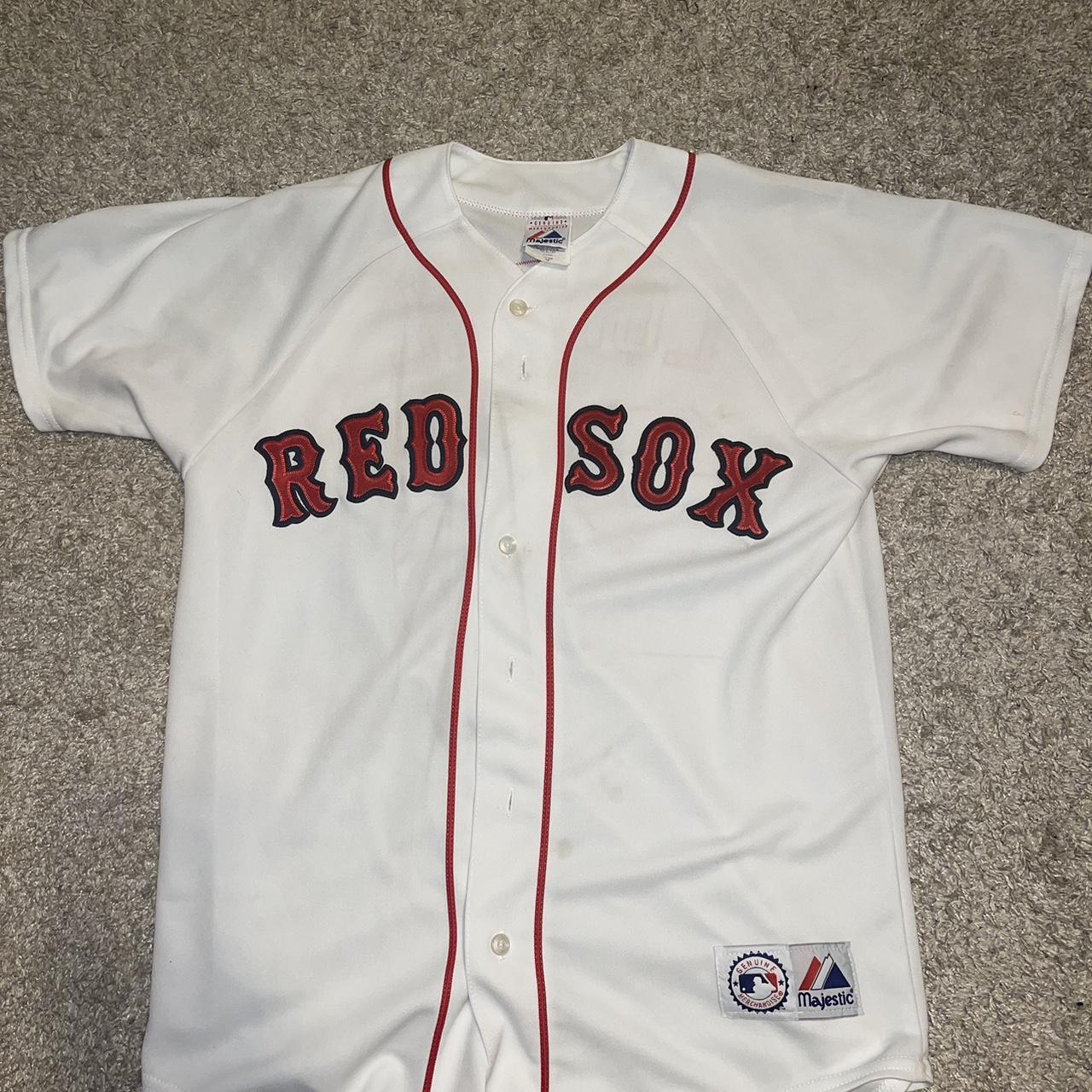 Vintage 2000s Red Sox Mike Lowell Jersey Small - Depop